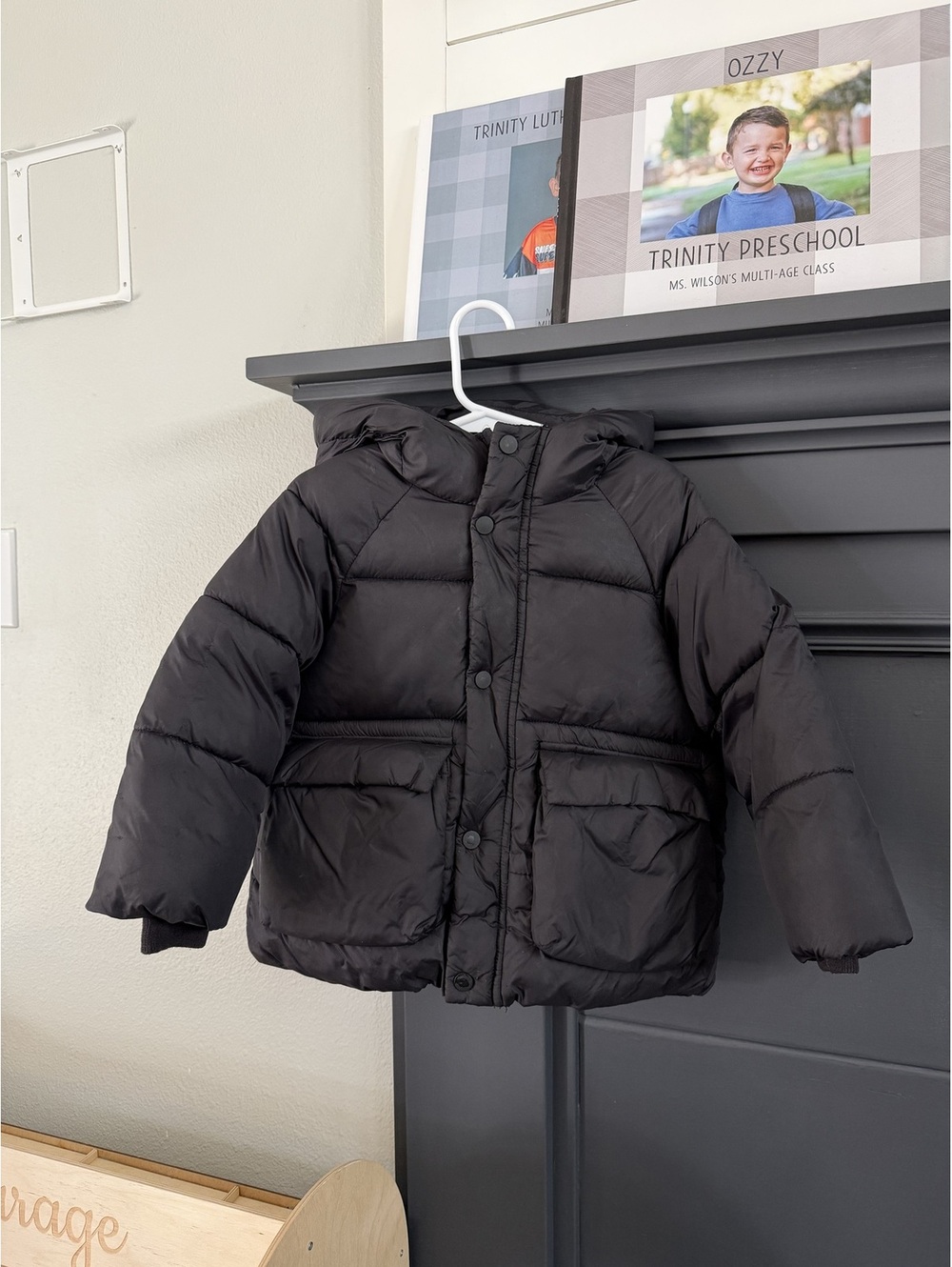 Zara puffer 2/3 winter coat
